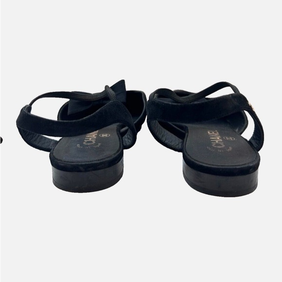 Chanel Mary Jane Slingback Flat Sandals - Picture 5 of 15